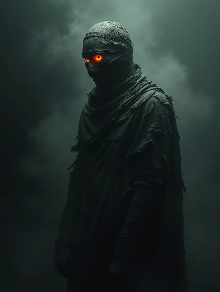 Mysterious-Phantom-Figure-with-Glowing-Eye-in-Dark-Misty-Atmosphere