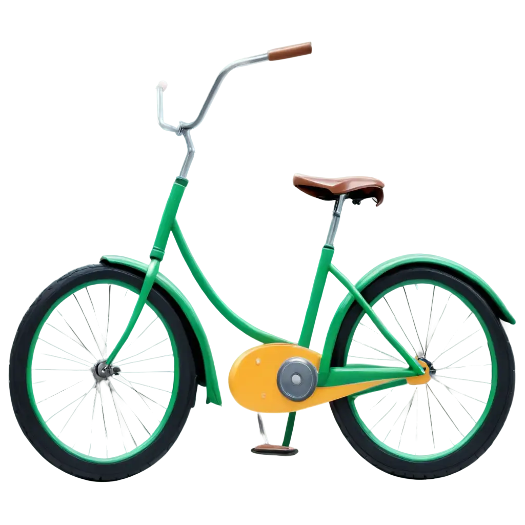 HighQuality-Cartoon-Bicycle-PNG-for-Versatile-Use-in-Digital-Projects