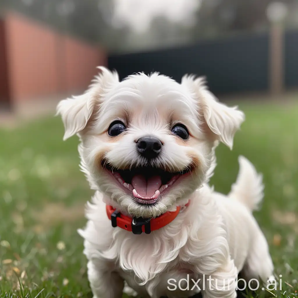 Happy-Little-Dog-Playing-in-the-Grass