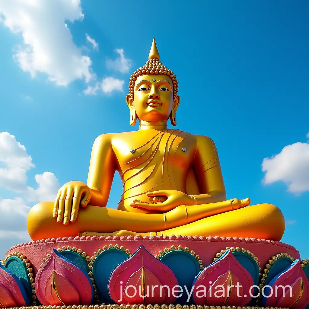 Vibrant-Buddha-in-a-Colorful-Sky