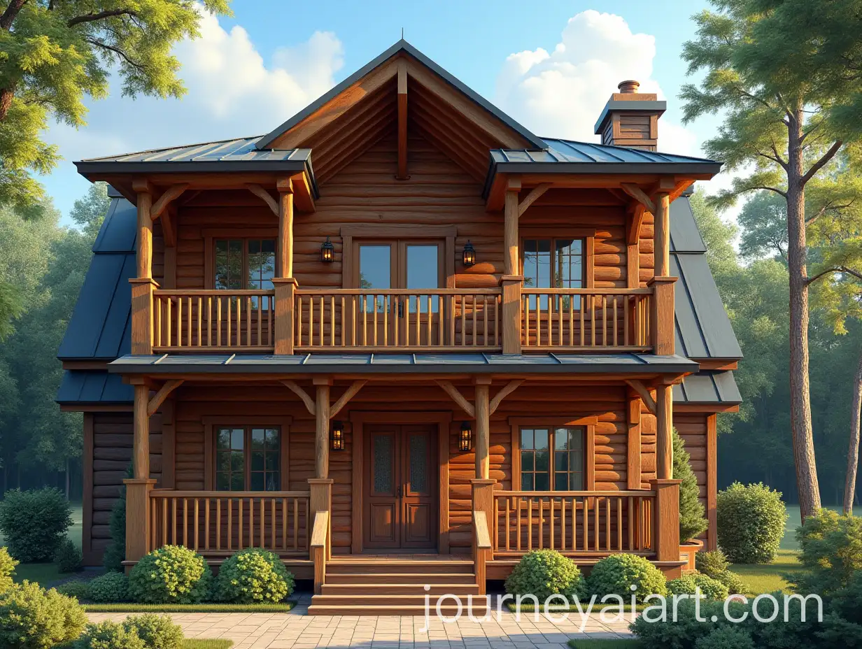 Vibrant-TwoStory-Wooden-House-Full-of-Joy-and-Laughter