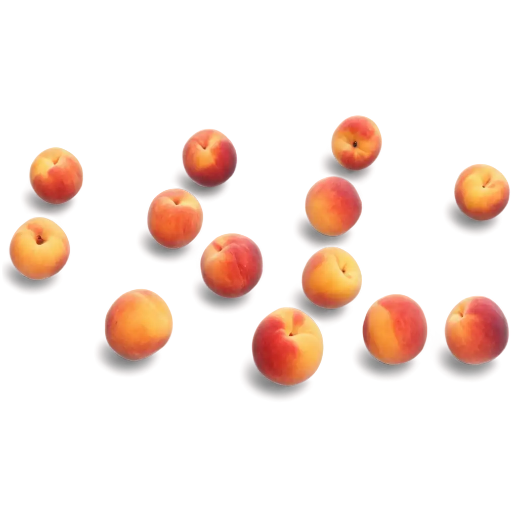 Fresh-Peaches-on-Table-in-One-Pile-PNG-Image-for-HighQuality-Fruit-Still-Life