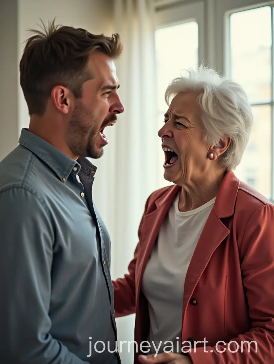 Angry-Man-and-Woman-Shouting-in-Bright-Room