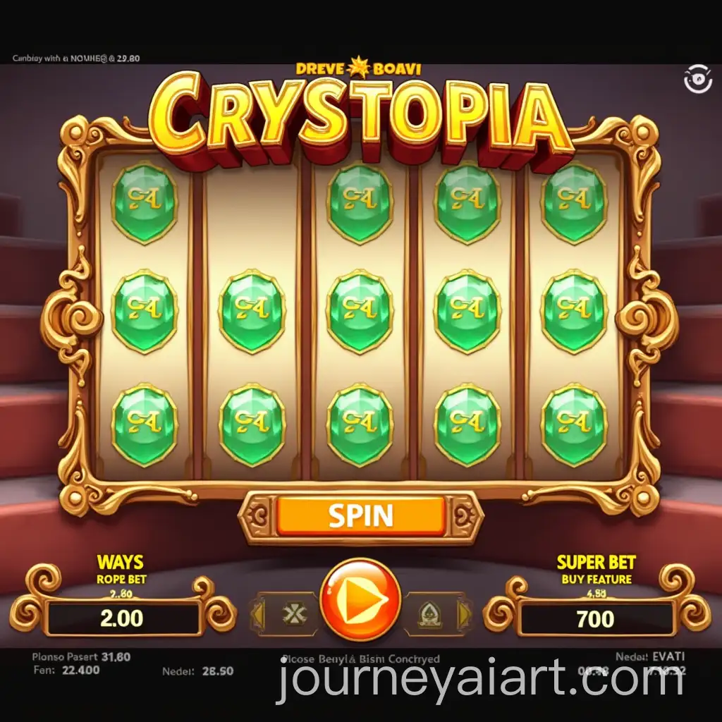 AI-Image-ExpansionCrystopia-Slot-Machine-Game-Screen-with-Vibrant-Colors-and-Gold-Accents