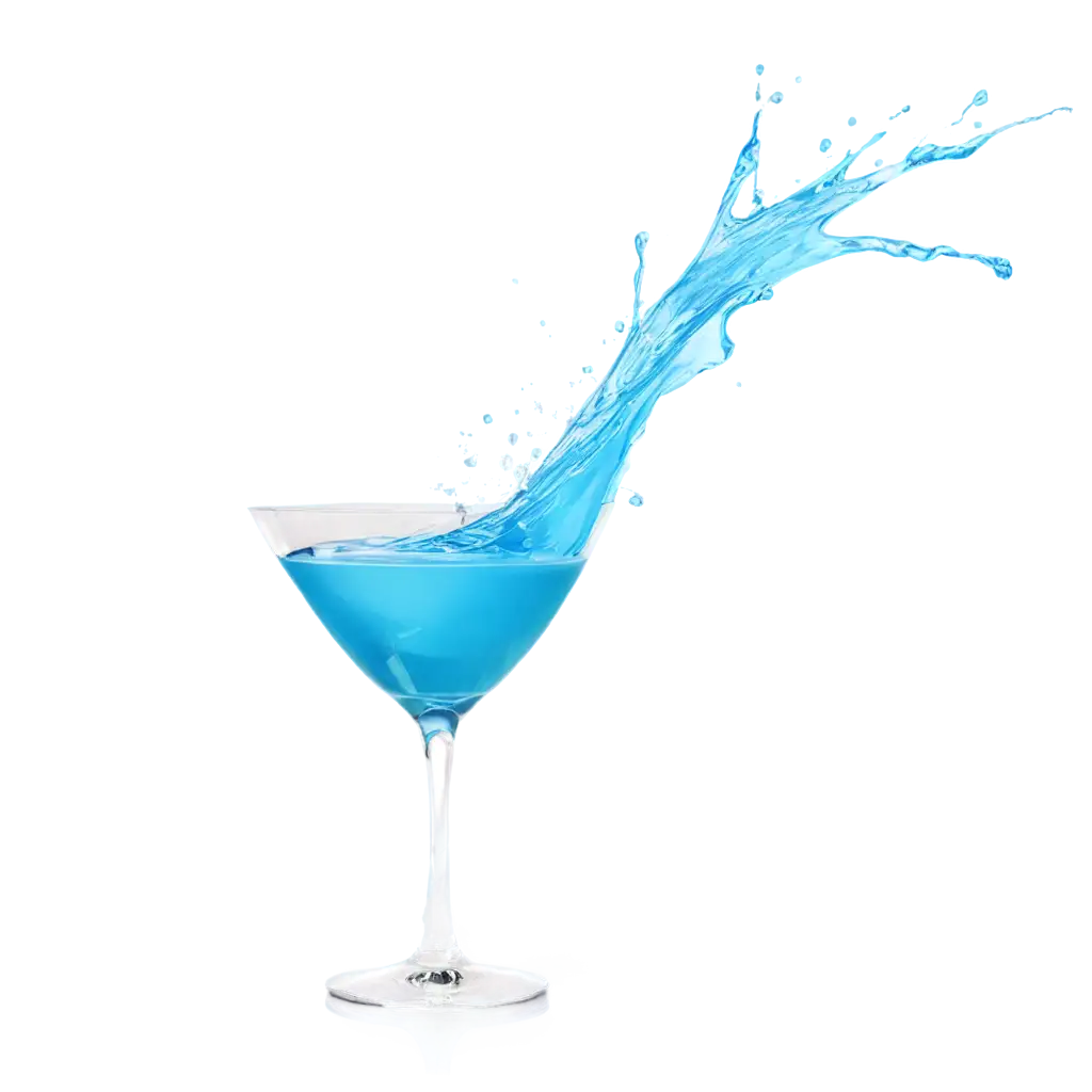 Splashing-Blue-Cocktail-PNG-Image-Perfect-for-HighQuality-Designs