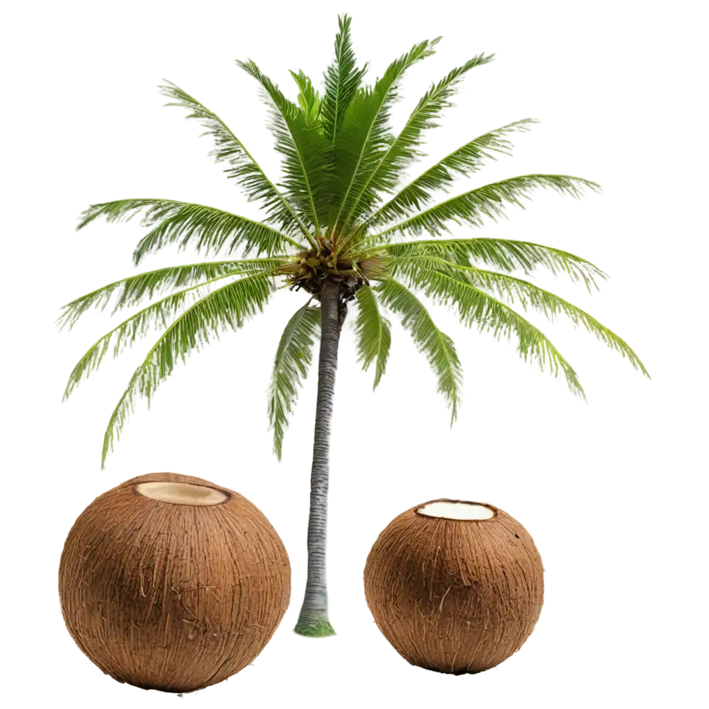 HighQuality-PNG-of-a-CoconutPNG-Image-Usage-Guide-Tree-for-Versatile-Use-in-Design-Projects