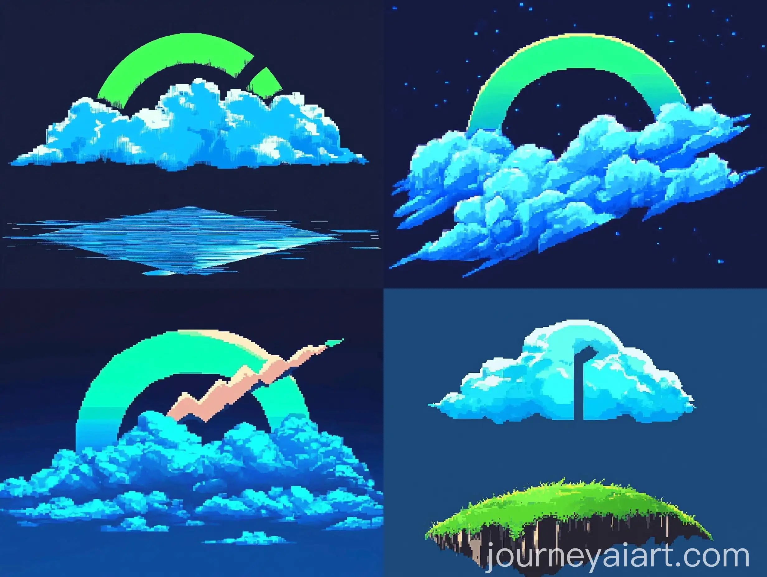 8bit-Blue-Cloud-Journey-Art-Concept