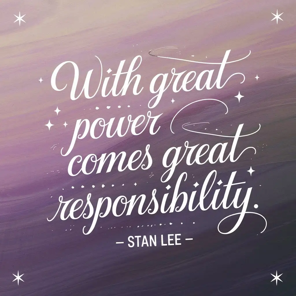 Inspirational-Quote-on-Responsibility-by-Stan-Lee-in-Modern-Calligraphy