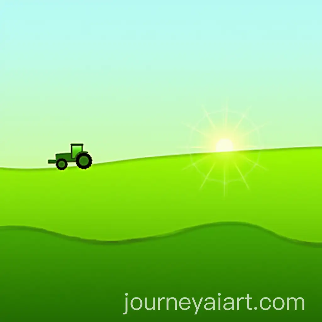 Rural-Landscape-with-Tractor-on-Green-Field