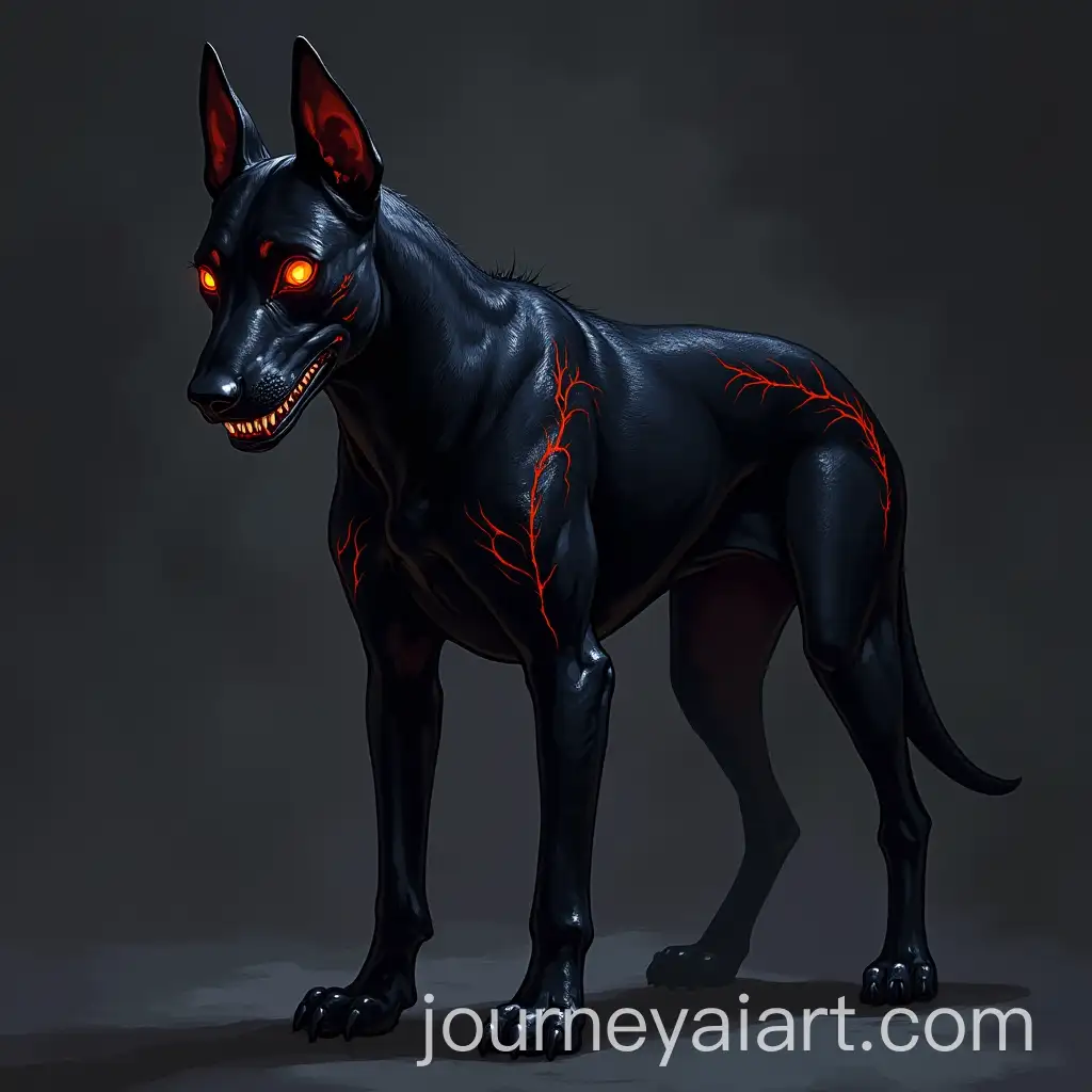 Fantasy-Hellhound-with-Glowing-Veins-and-Obsidianlike-Skin