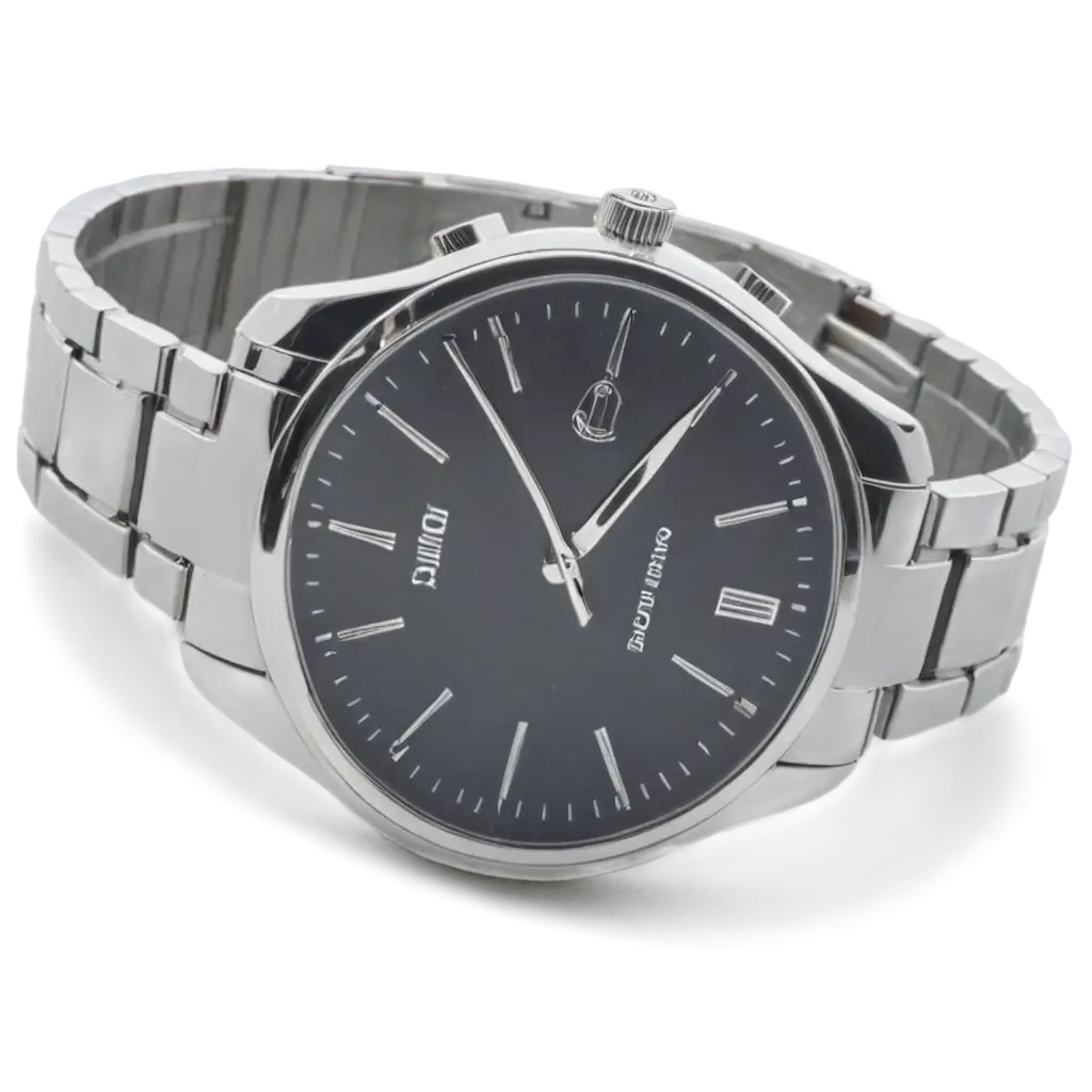 Luxury-Silver-Mens-Watch-PNG-HighQuality-Image-for-Elegant-Timepiece-Designs