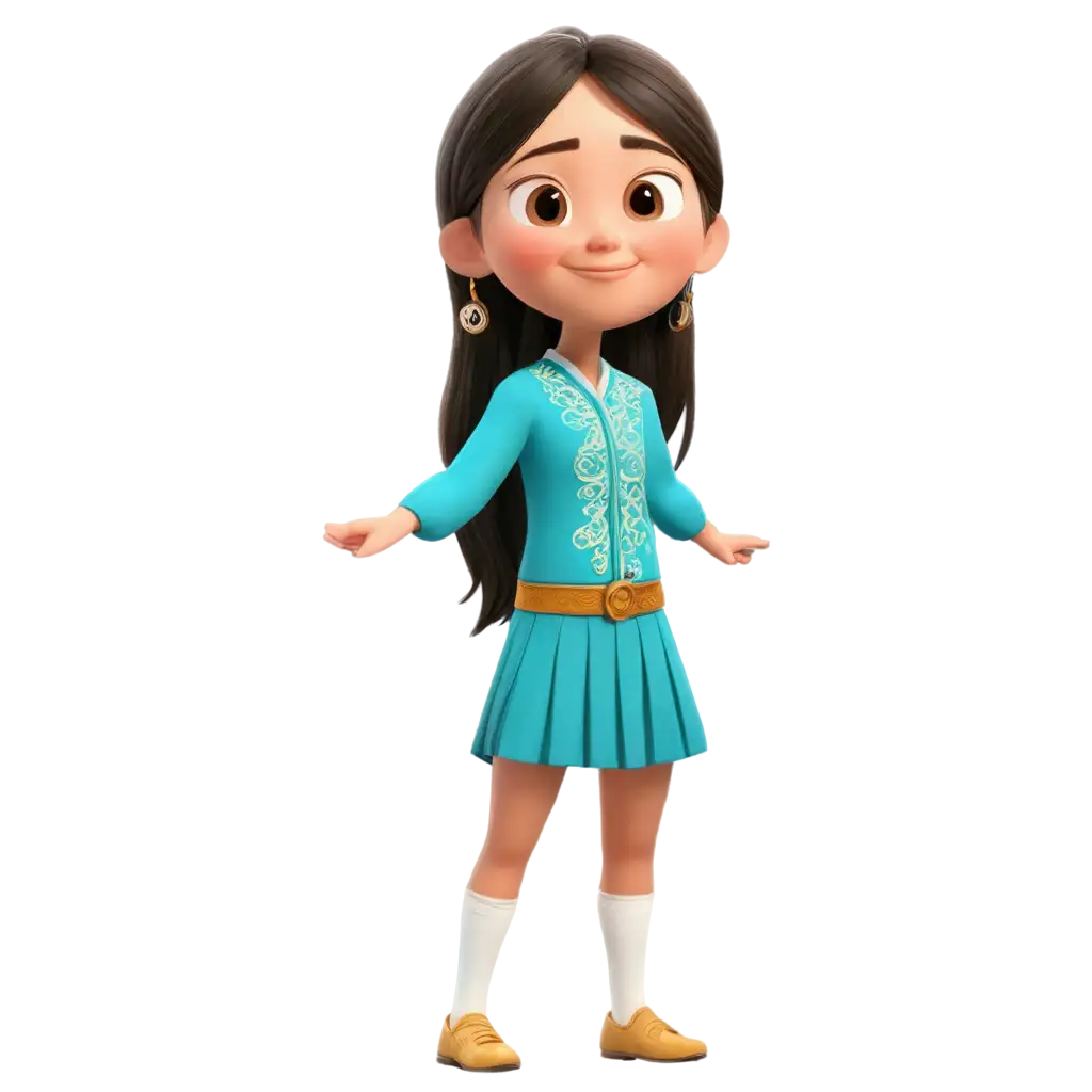 Kazakh-Adolescent-Character-PNG-Unique-Animated-Design-Featuring-Traditional-Clothing