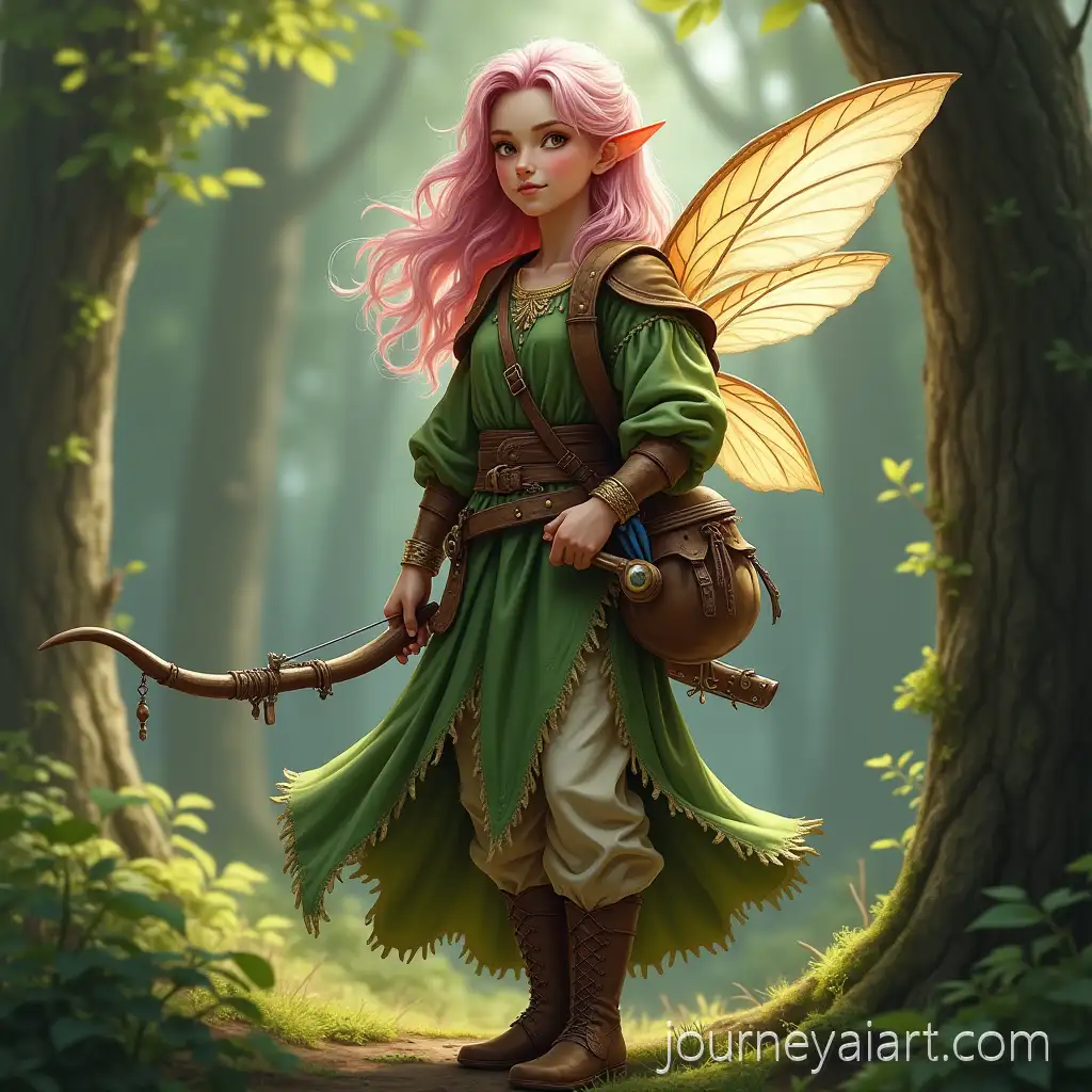 Young-RPG-Fairy-Explorer-with-Shortbow-in-Enchanted-Forest