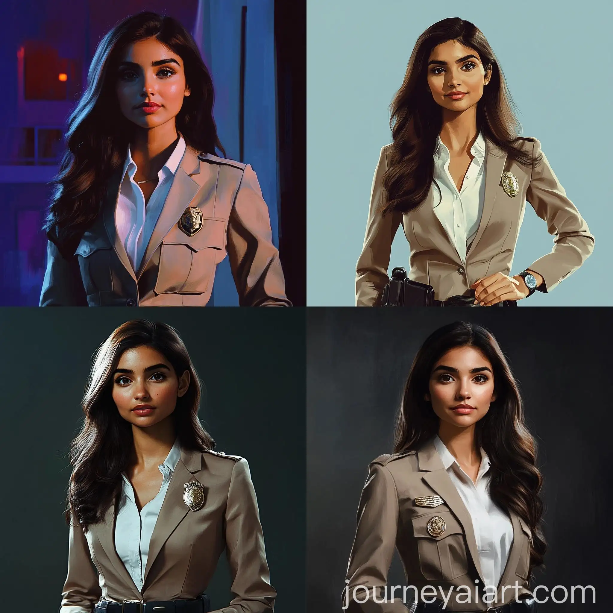 Police-Officer-Patrolling-City-Streets-at-Night