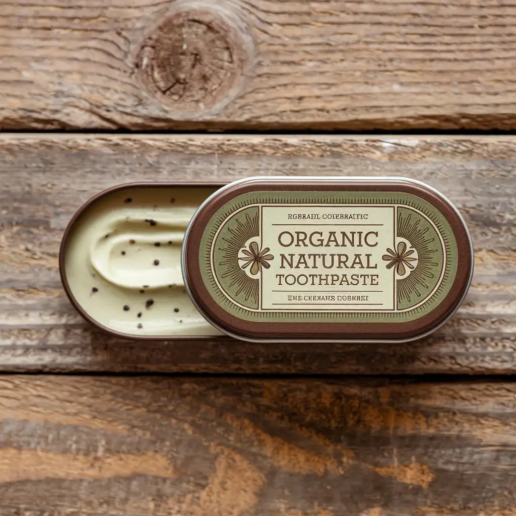 Organic Natural Ingredients Toothpaste Tin