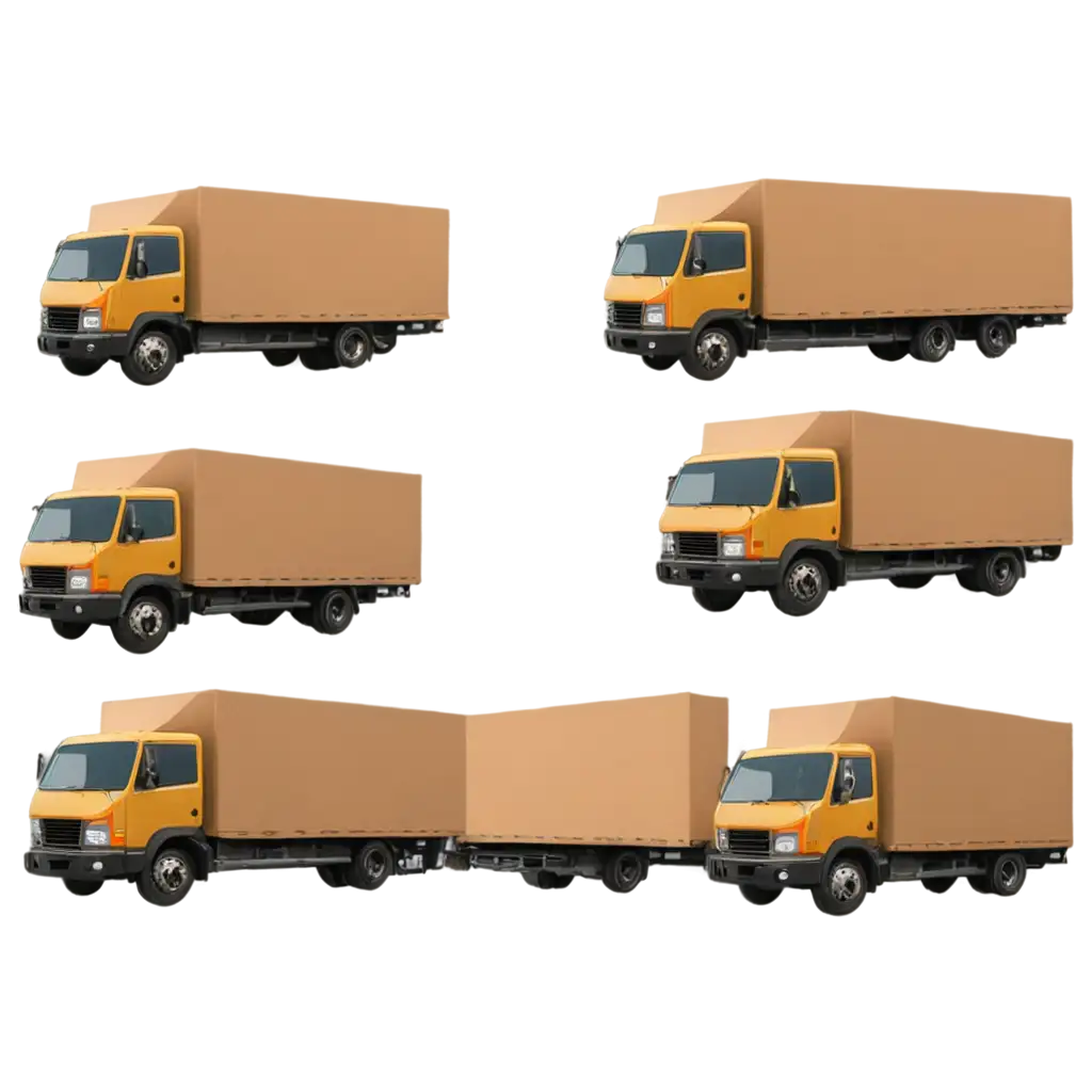 Trucks-Loaded-with-Cardboard-Boxes-PNG-Image-with-Transparent-Background-for-Versatile-Use