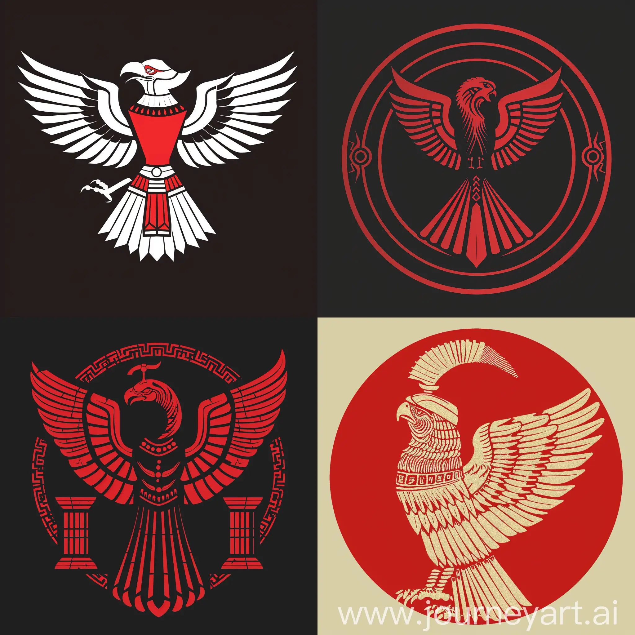 Persepolis-Football-Club-Crest-with-Faravahar-and-Homa-Achaemenid-Empire-Inspired