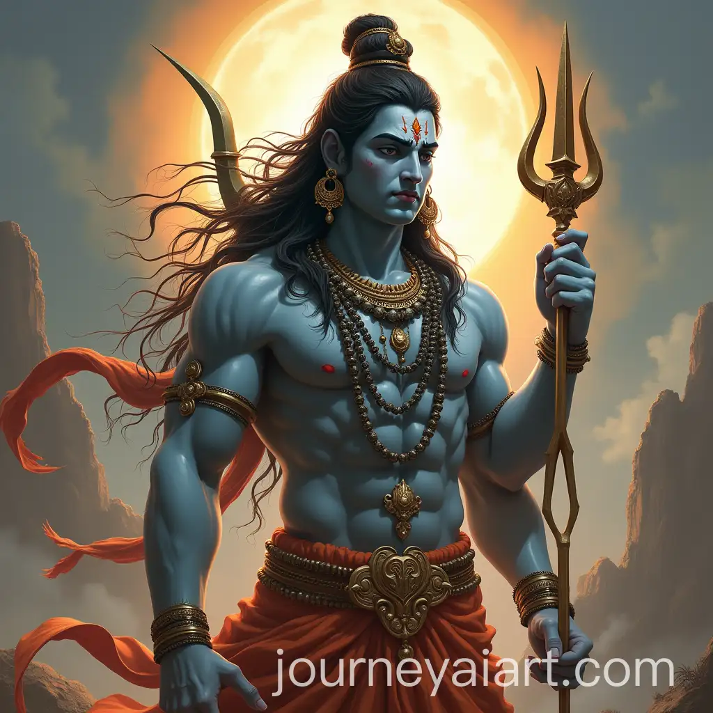 Dynamic-Tandav-Dance-of-Lord-Shiva-in-Traditional-Indian-Art-Style