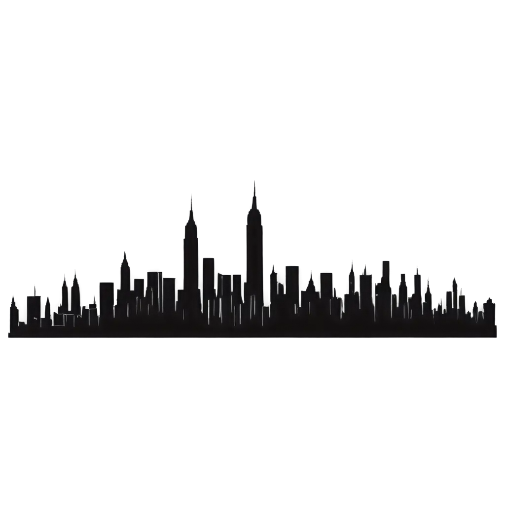 New-York-Skyline-PNG-Image-with-Black-Buildings-and-Glowing-Windows-Illustration-Style