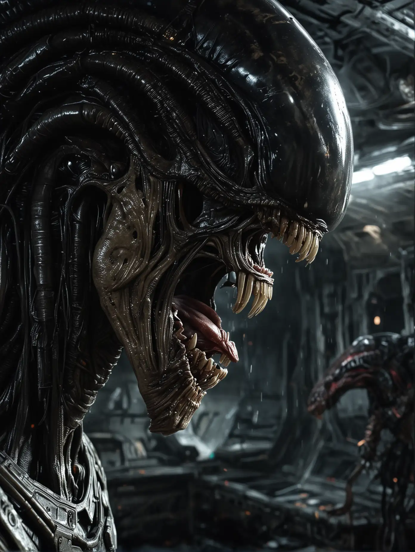 Xenomorph-vs-Predator-FaceOff-in-Nostromo-Interior