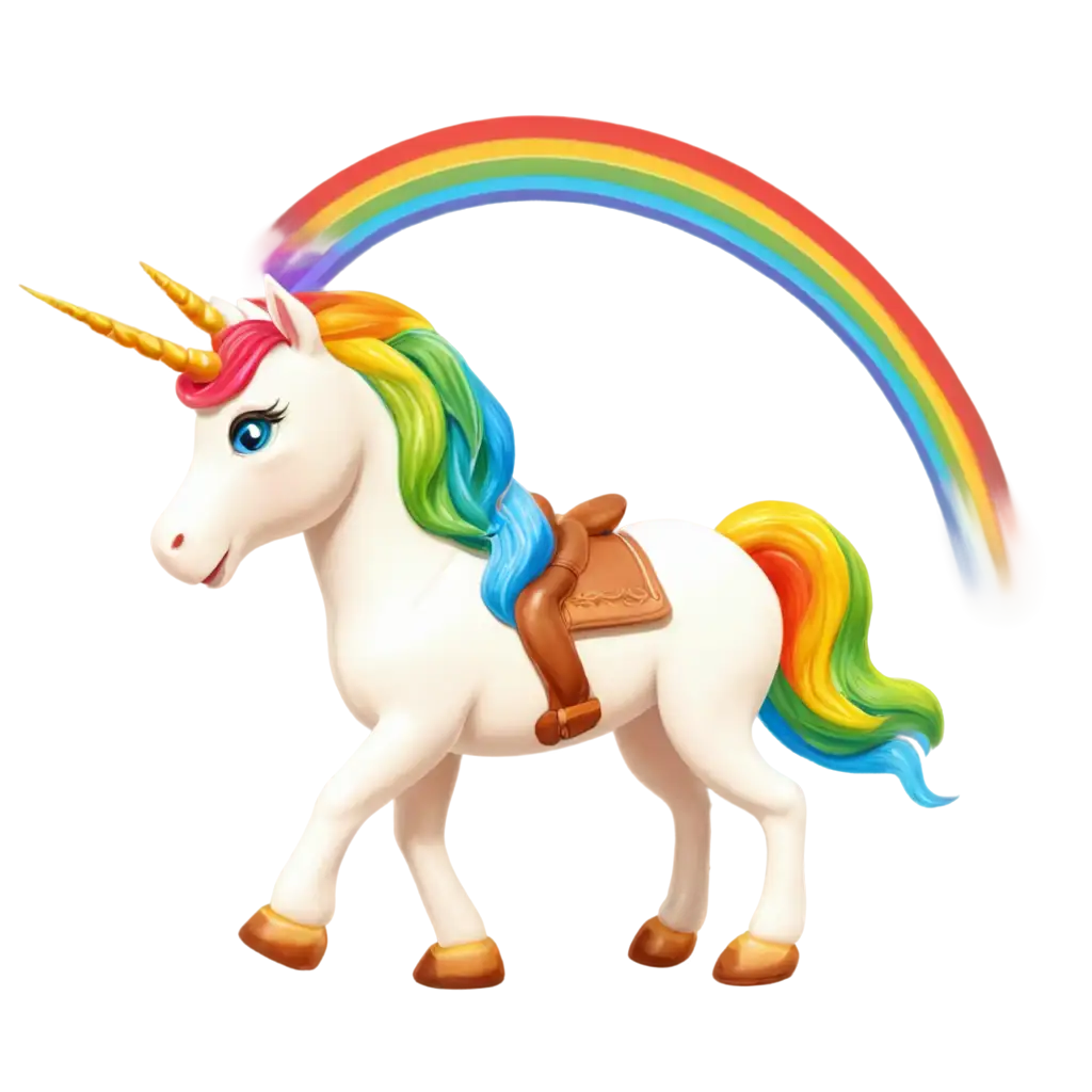 Animated-Unicorn-Riding-on-a-Rainbow-PNG-Magical-Fantasy-Illustration-for-Digital-Media