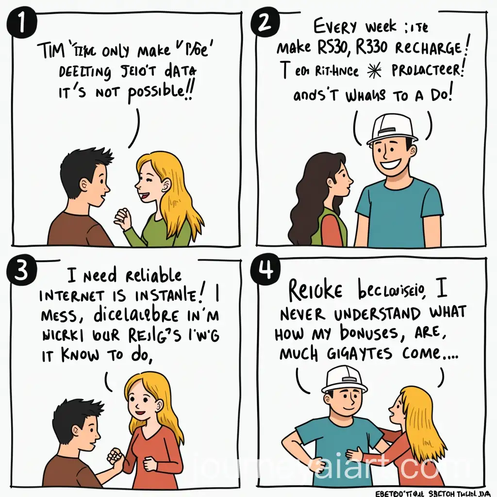 Comic-Strip-Frustration-with-Unreliable-Internet-and-Switching-Providers