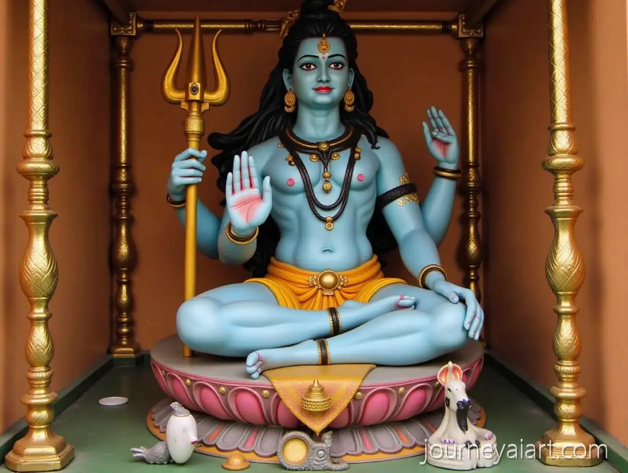 Sacred-Hindu-God-Shiva-Statue-in-Traditional-Temple-Setting-with-Spiritual-Aura