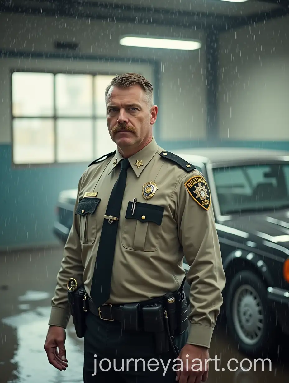 Sheriff-Getting-Wet-at-Car-Wash-with-Activated-Facility