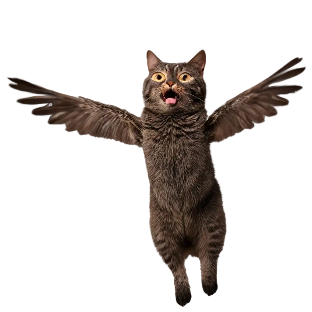 Flying-Cat-PNG-Image-HighQuality-Versatile-Digital-Artwork-for-Various-Uses