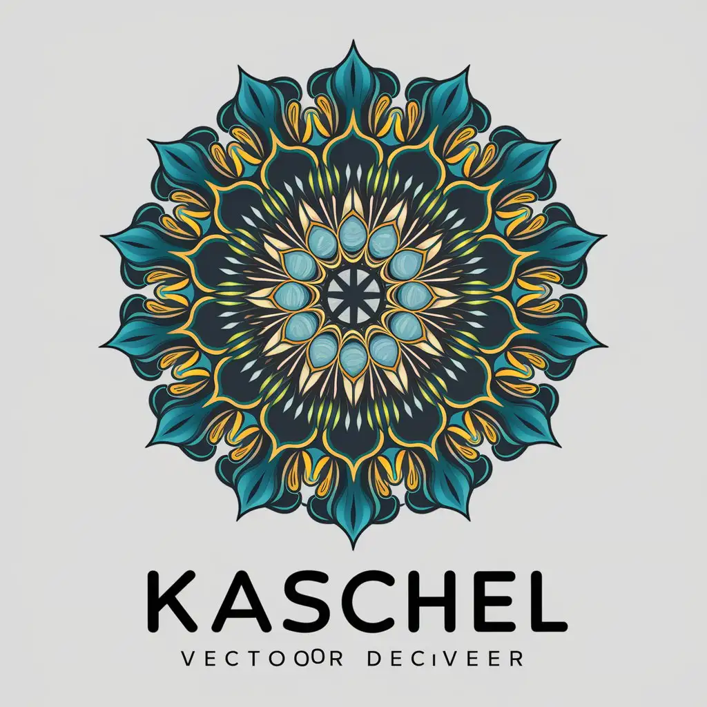 LOGO Design For Kaschel Psychedelic Space Abstract Music Mandala