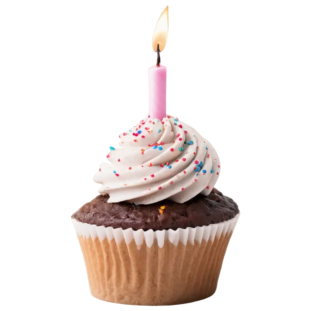 Birthday-Cupcake-with-One-Candle-PNG-HighQuality-Transparent-Image-for-Celebration-Themes