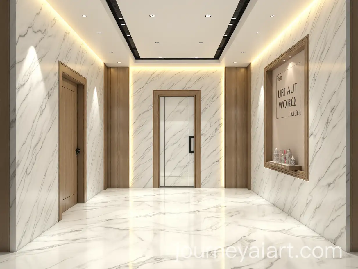 Luxurious-Marble-Wall-with-Elegant-Door-and-Fence-Design