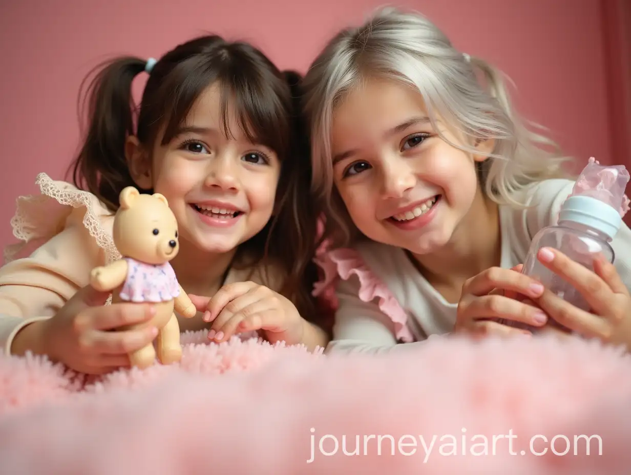 Two-Persian-Women-with-Baby-Accessories-in-Soft-Pink-Lighting