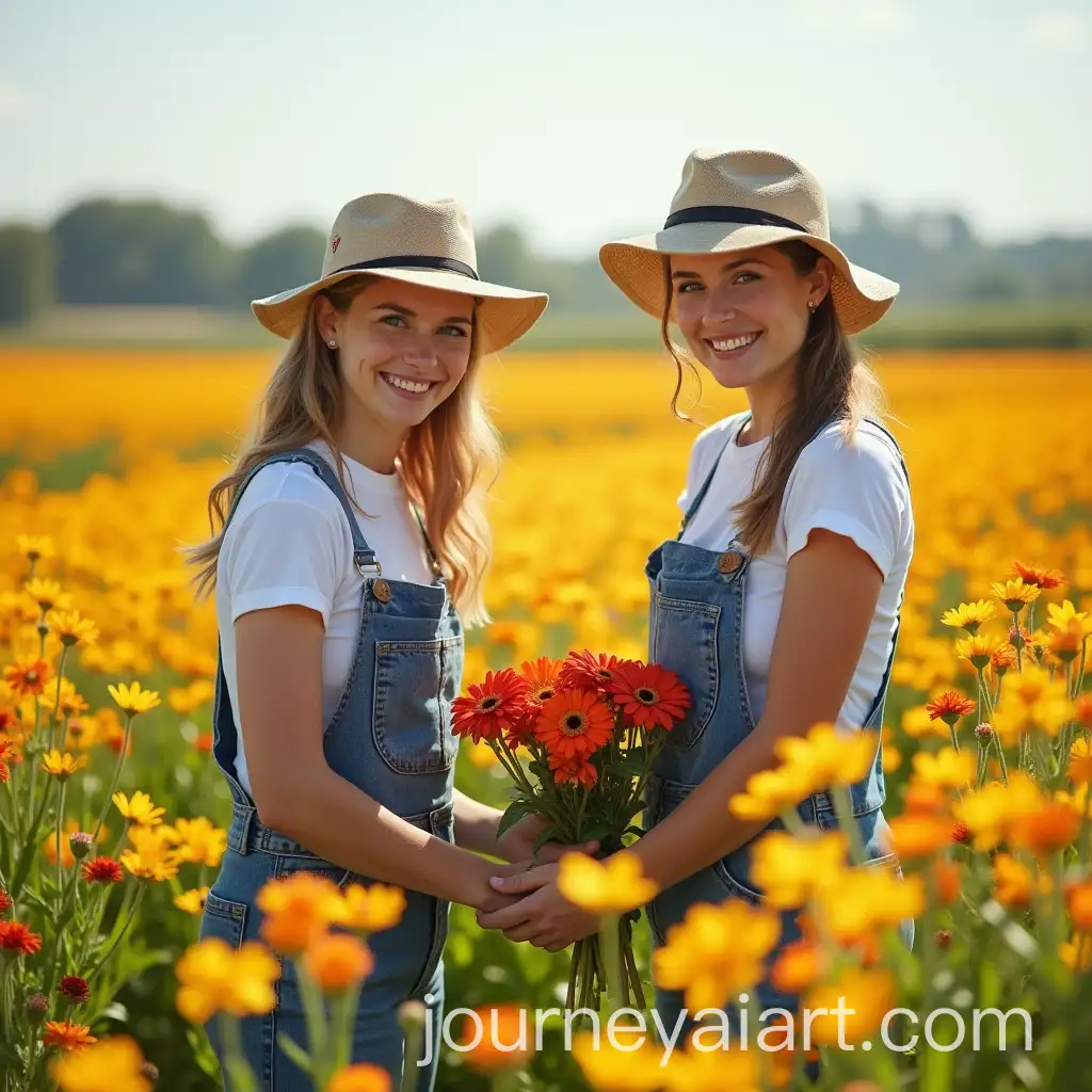 Beautiful-Girls-Working-in-Vibrant-Flower-Fields