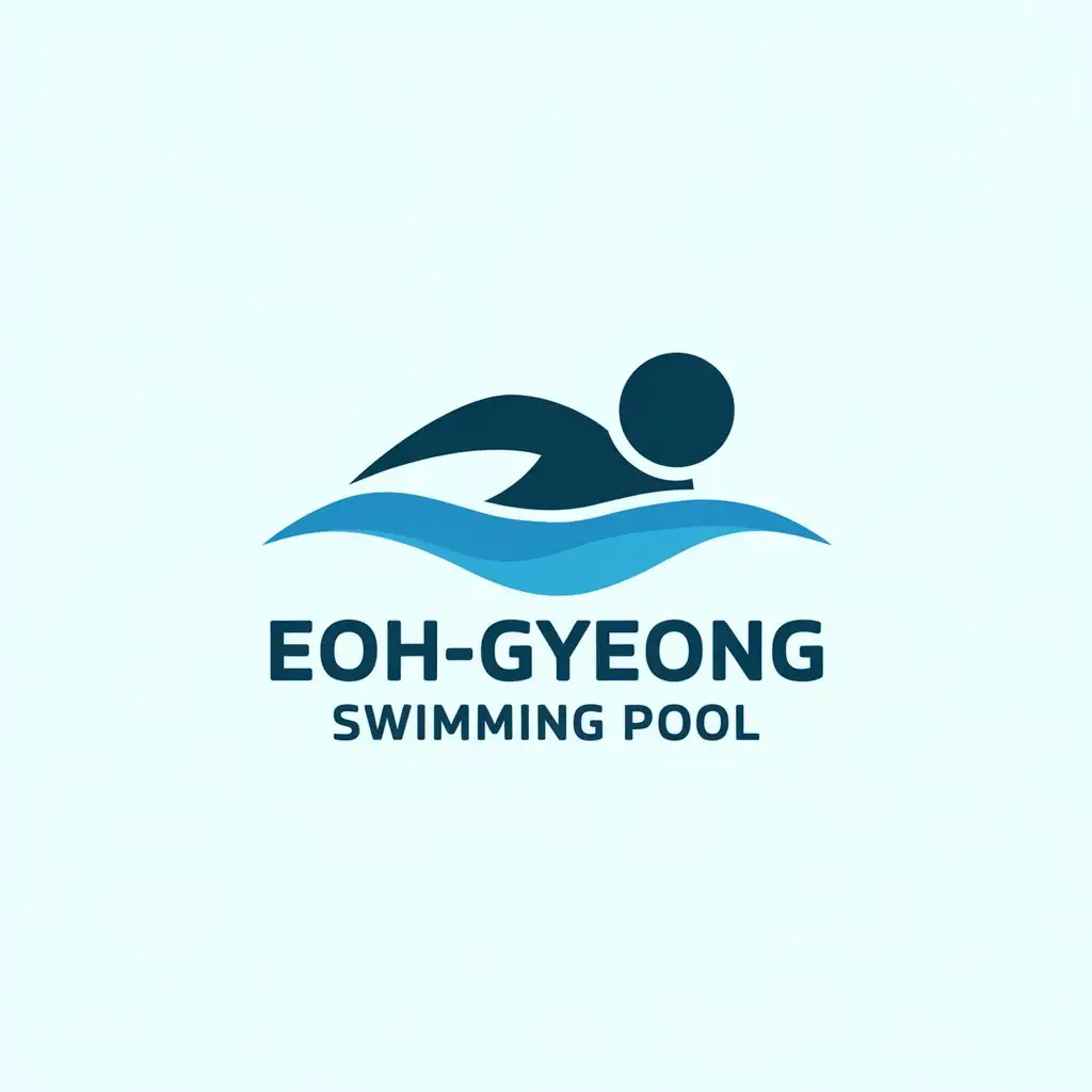 LOGO-Design-for-Eohgyeong-Swimming-Pool-Minimalistic-Blue-and-Clear-Theme-for-Sports-Fitness-Industry