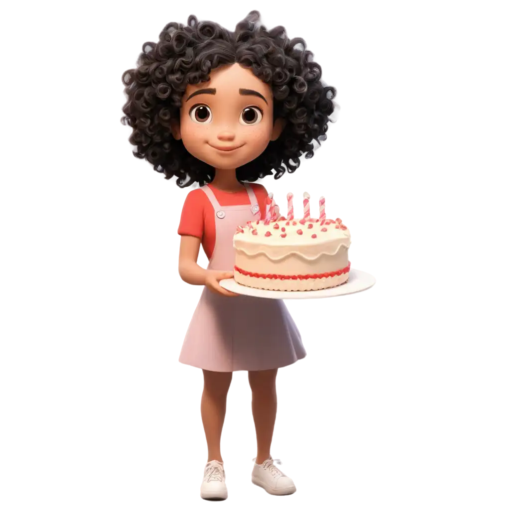 Delightful-PNG-Image-of-a-Girl-with-a-Cake-Perfect-for-Celebratory-Themes