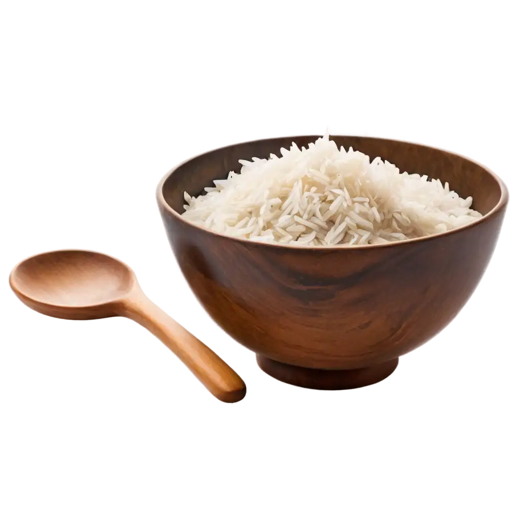 Delicious-Cooked-Rice-in-an-Antique-Bowl-HighQuality-PNG-Image-Creation