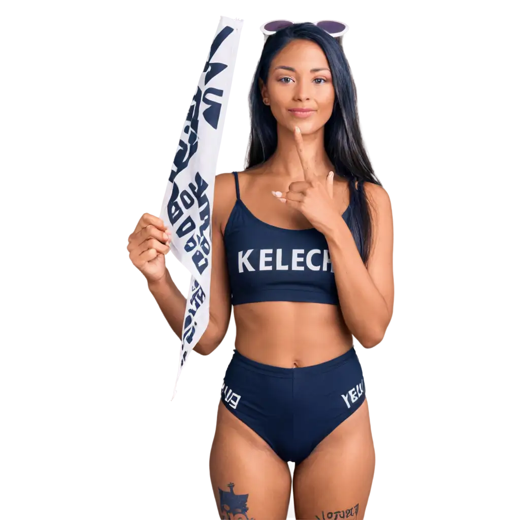 PNG-Image-Beautiful-Woman-Holding-a-Flag-with-I-Love-You-Kelechi-Inscription