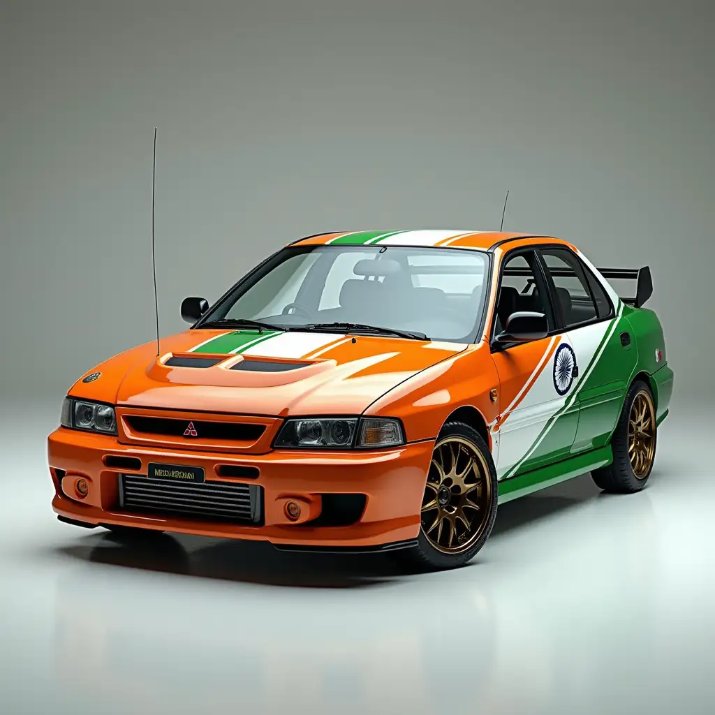 Mitsubishi  lancer indian type with paint of indian flag