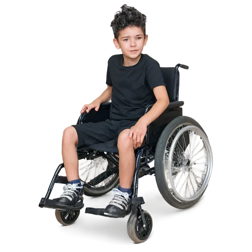 PNG-Image-of-a-Boy-on-a-Wheelchair-Empowering-Representation-and-Accessibility