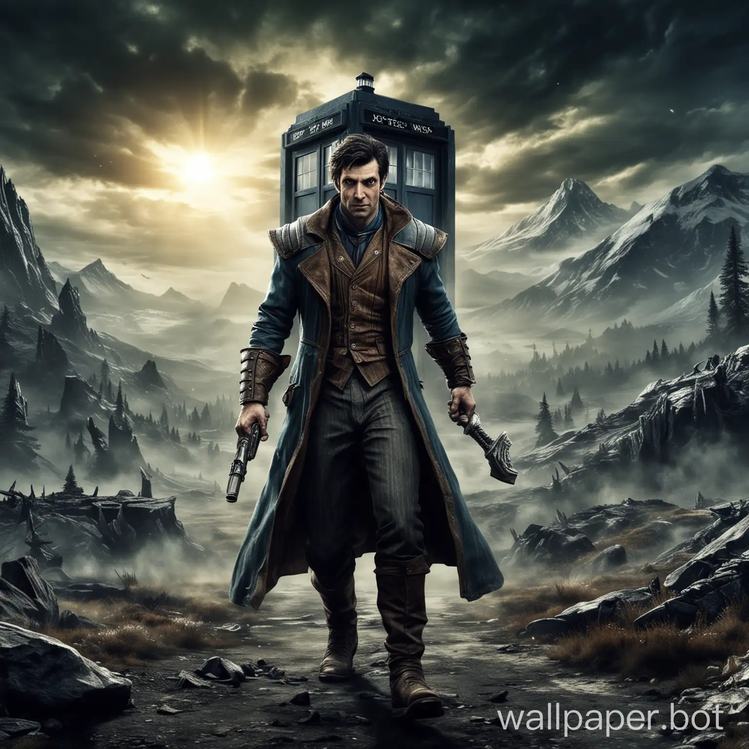 Doctor-Who-Skyrim-Wallpaper-Time-Lord-Adventure-in-Nordic-Fantasy-Realm