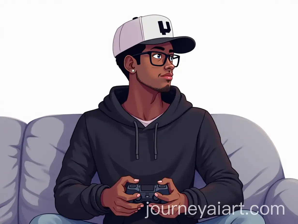 Gamer-Boy-with-PlayStation-Controller-in-Black-Hoodie-and-White-Cap