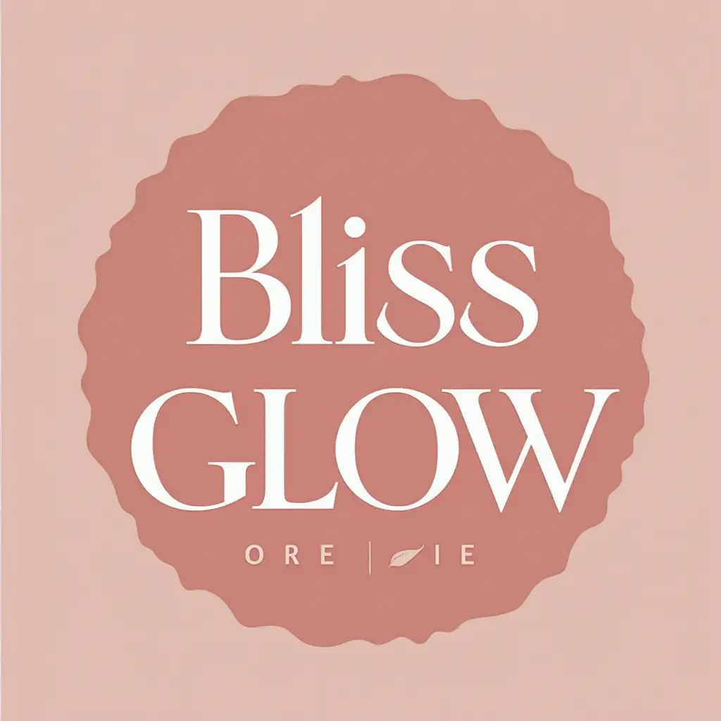 Make me a logo with the name Bliss Glow korean beauty