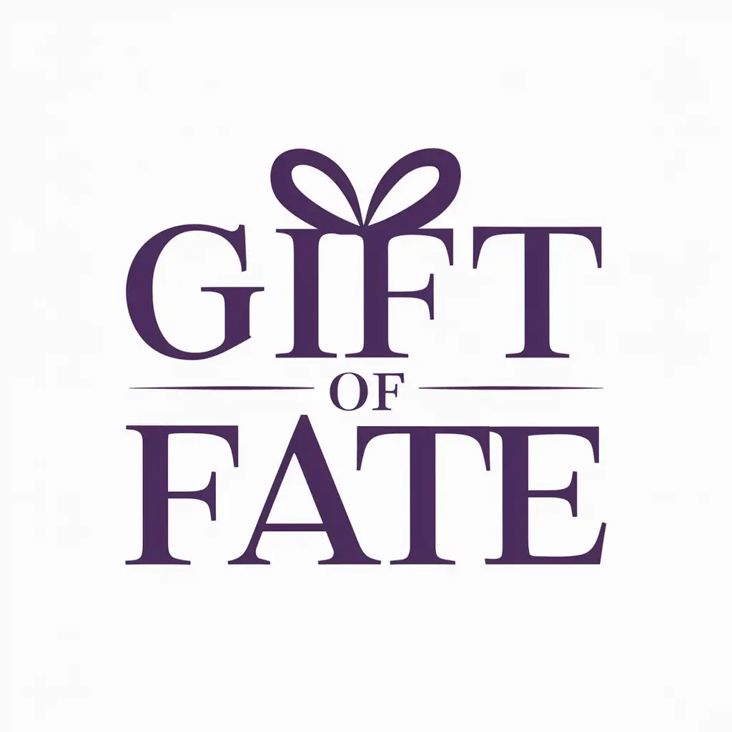 LOGO-Design-for-Gift-of-Fate-Purple-Gift-Symbol-in-Entertainment-Industry