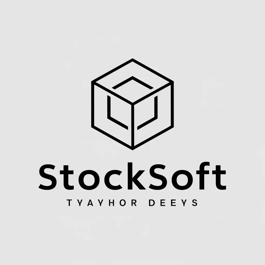 LOGO Design For StockSoft Modern Vector Logo with Boxes for Technology Industry