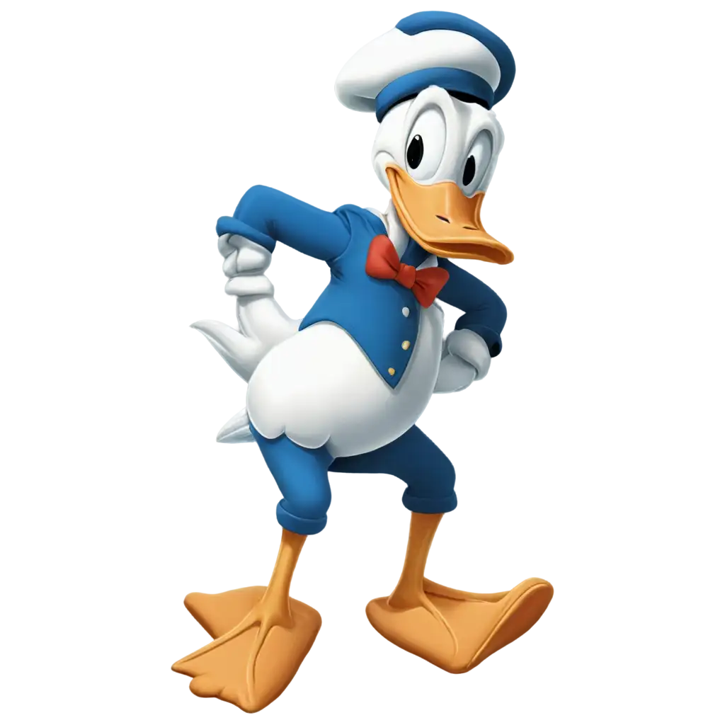 Donald-Duck-2D-Pencil-Drawing-PNG-HighQuality-Image-for-Creative-Projects