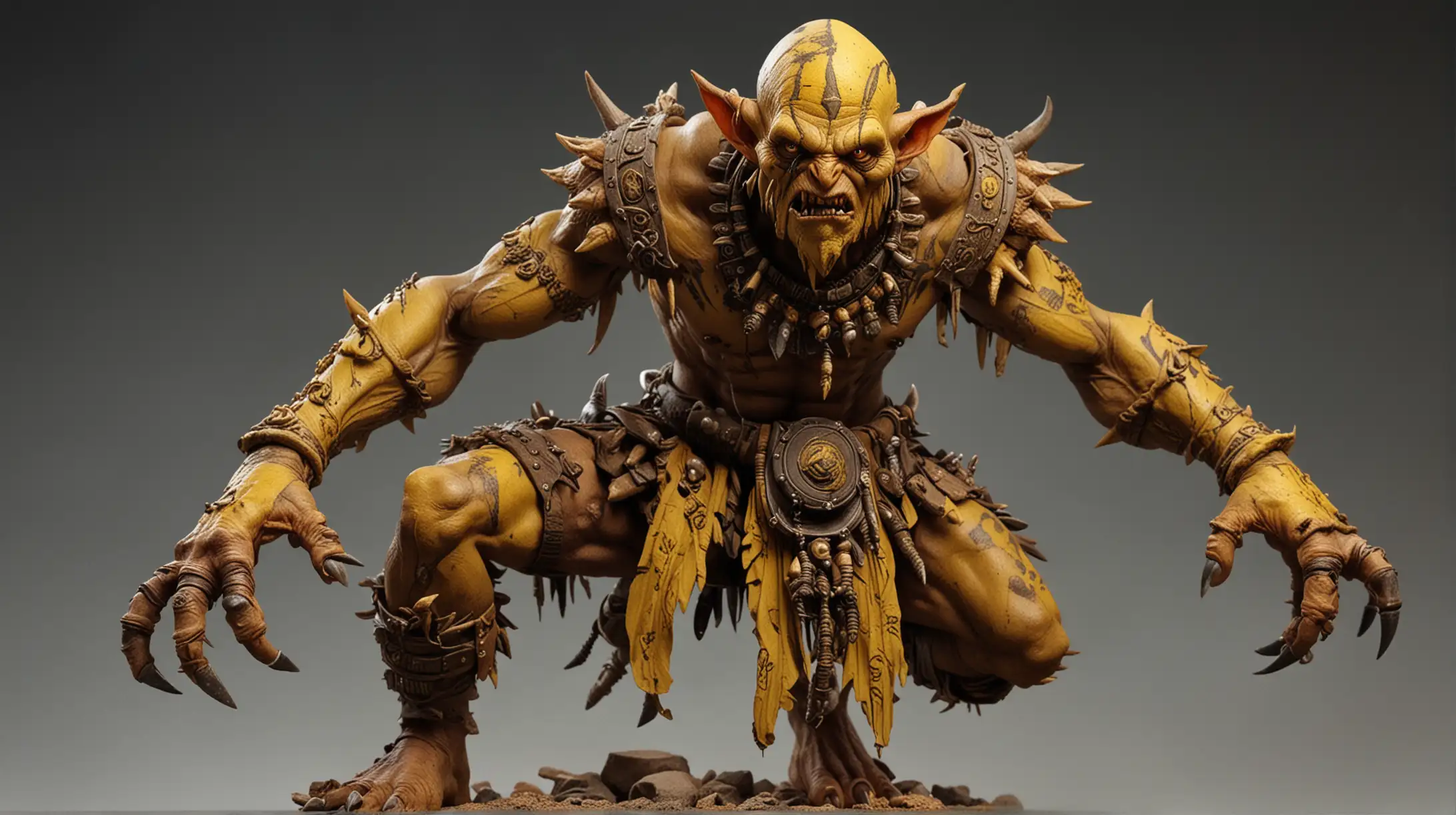 Tribal Goblin Berserker with Talon Claws and Ochre Yellow War Paint