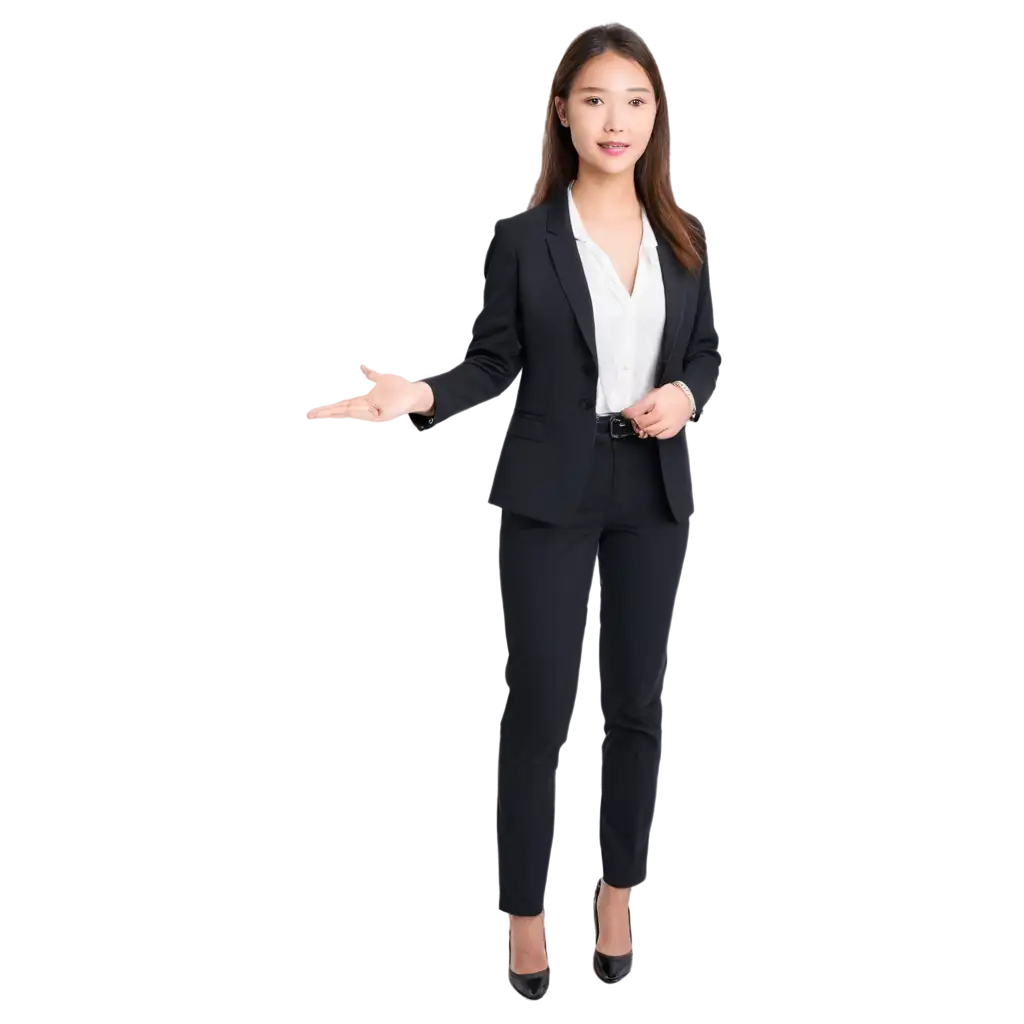 Professional-PNG-Image-Beauty-Women-Employee-in-Formal-Black-Suit