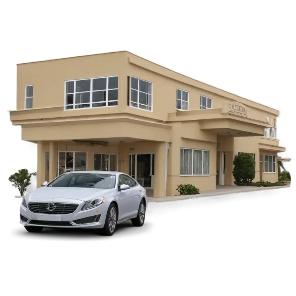 Hotel-in-Front-of-a-Car-PNG-Image-for-Versatile-Use