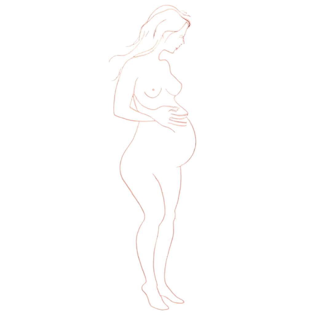 Pregnant-Woman-Logo-Design-in-Fine-Line-Art-PNG-Format-for-Versatile-Branding